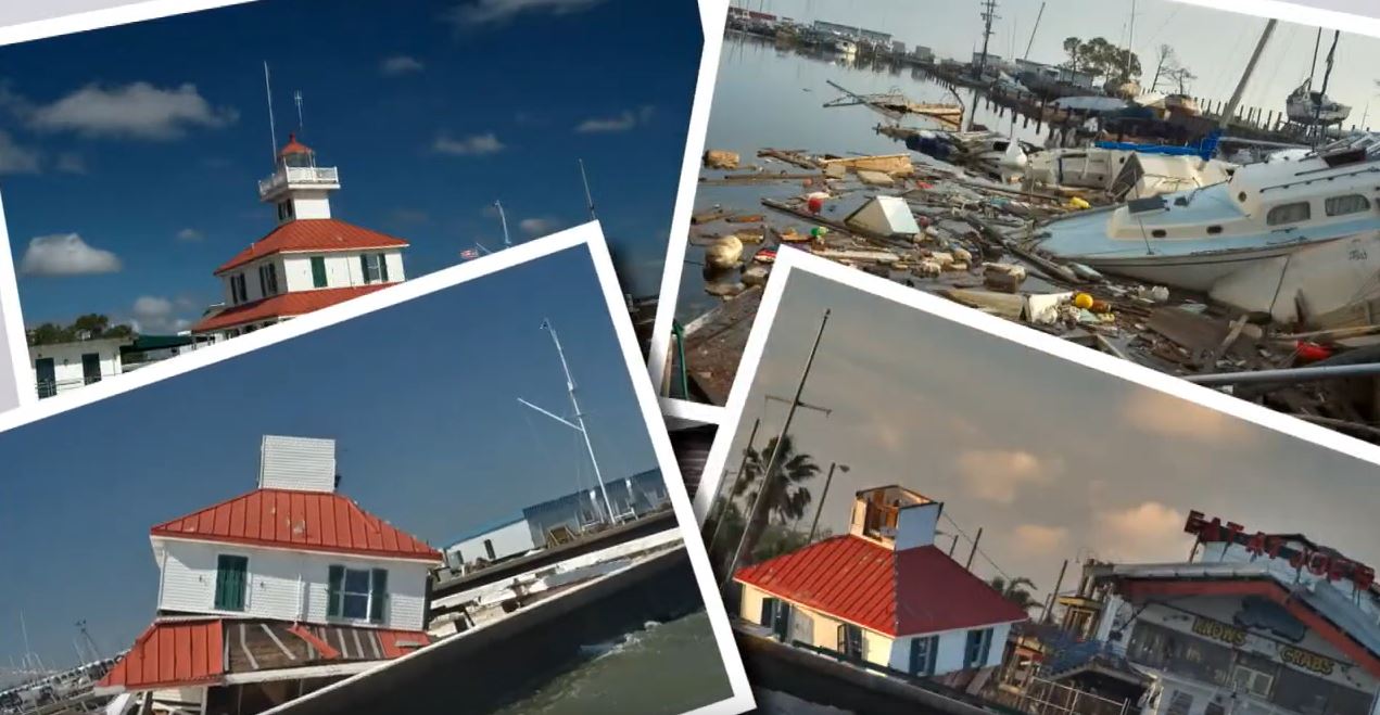 Photographs of APS supporting Lake Pontchartrain lighthouse restoration